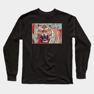 Tiger Pop art 9 Long Sleeve T-Shirt